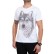 Biały męski t-shirt z motywem wilka