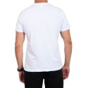 Biały męski t-shirt z motywem wilka