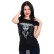 Czarne damskie t-shirty z krótkim rękawem