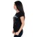 Czarne damskie t-shirty z krótkim rękawem