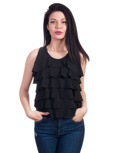 Czarne damskie top