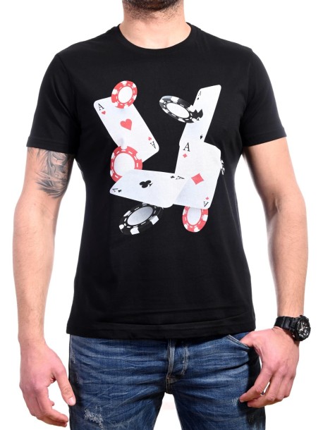 Męska koszulka z motywem pokerowym