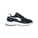Męskie buty sportowe w kolorze czarnym z białymi detalami