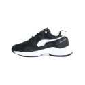 Męskie buty sportowe w kolorze czarnym z białymi detalami