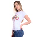 Biały t-shirt do jogi