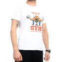 Biały t-shirt do ćwiczeń