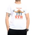 Biały t-shirt do ćwiczeń