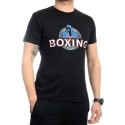 Czarne T-shirty z motywem boksu