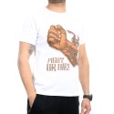 Biały t-shirt dla bokserów