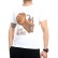 Biały t-shirt dla bokserów