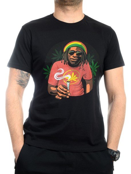 Czarna koszulka Bob Marley