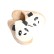 Beżowe kapcie domowe Panda