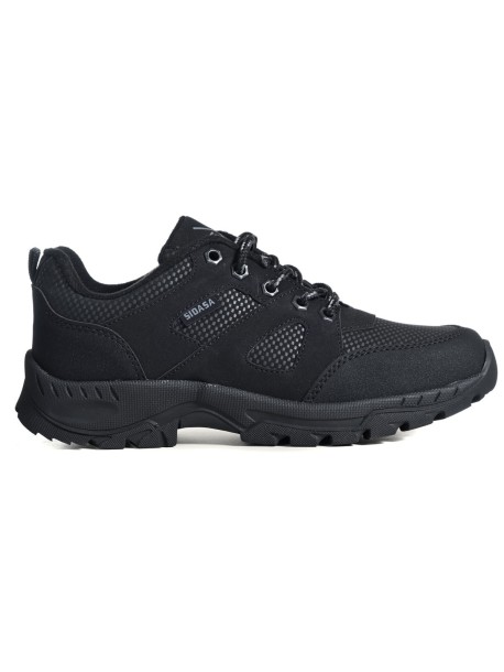 Czarne buty sportowe z sznurówkami