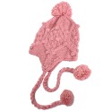 Różowa zimowa czapka dla dzieci