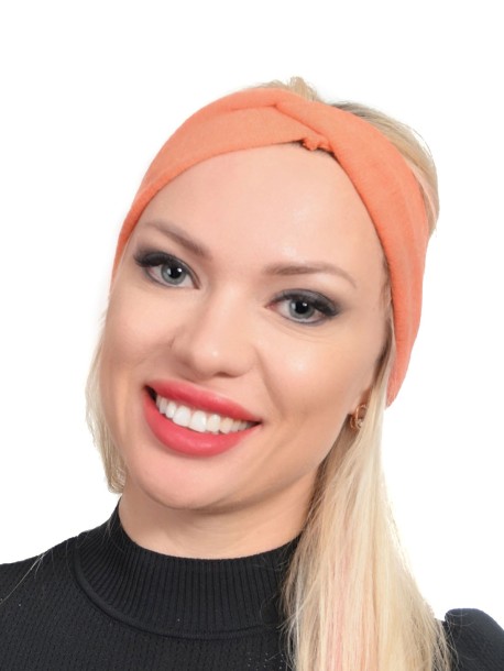 Pomarańczowa opaska na głowę