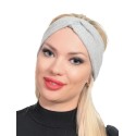 Jasnoszara opaska na głowę