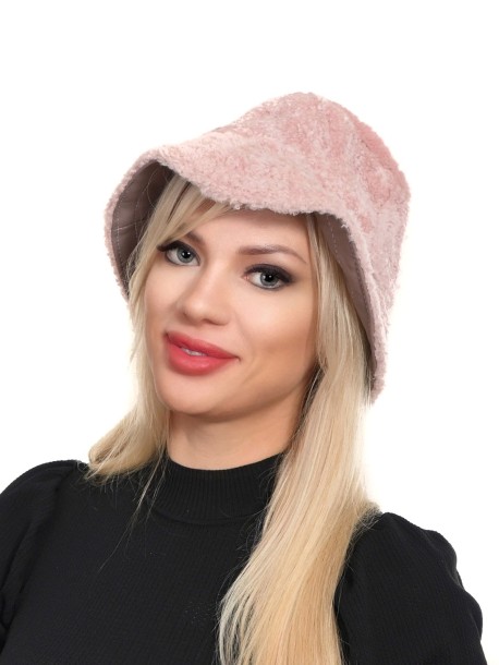 Różowa czapka typu bucket hat