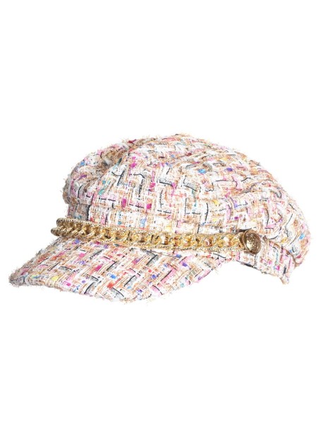Elegancki damski beret z dekoracją