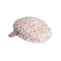 Elegancki damski beret z dekoracją