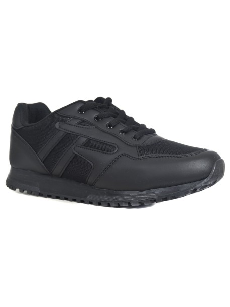 Czarne, minimalistyczne buty sportowe