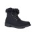 Czarne damskie buty zimowe z futrem