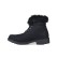 Czarne damskie buty zimowe z futrem