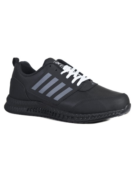 Męskie buty sportowe z szarymi paskami