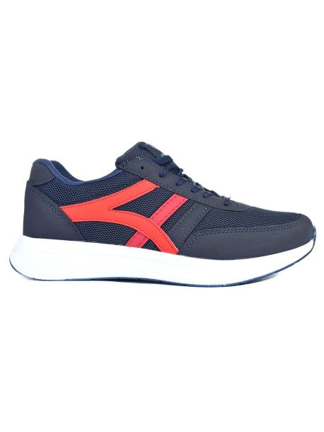 Męskie oddychające buty sportowe – niebieskie