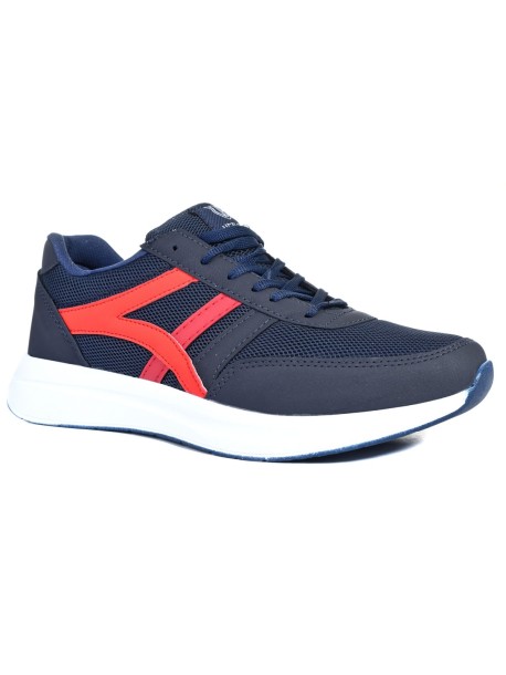 Męskie oddychające buty sportowe – niebieskie