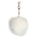 Pompon do torby – biały