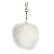 Pompon do torby – biały