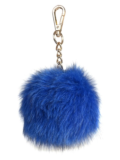 Pompon do torby – niebieski