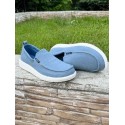 Wygodne męskie espadryle – jasnoniebieskie