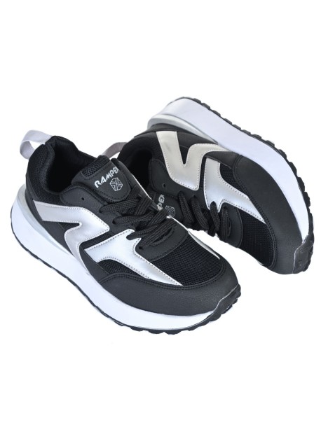 Czarne letnie damskie buty sportowe