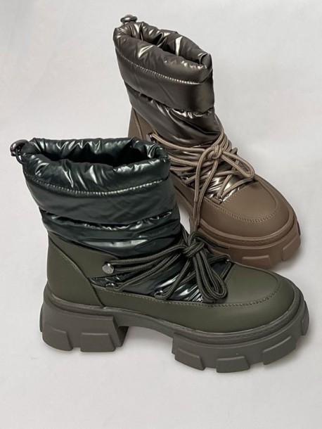 Zielone damskie buty narciarskie