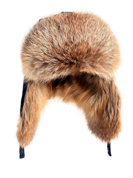 Czapka z naturalnym futrem (uszanka)