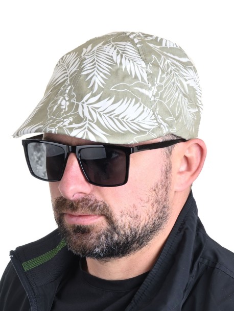 Zielona męska czapka typu traper