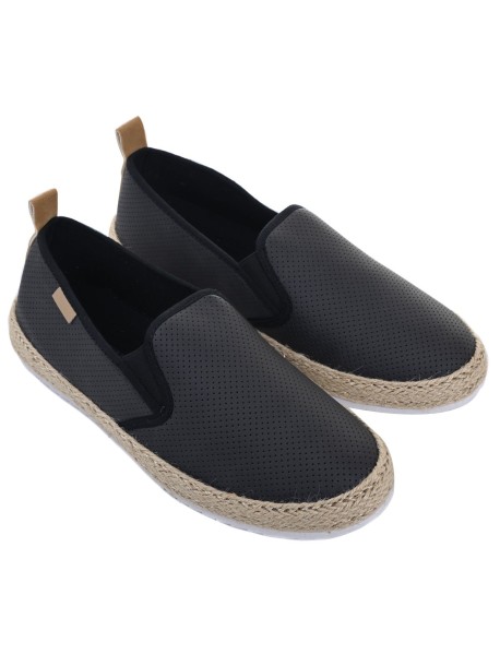 Męskie espadryle w kolorze czarnym