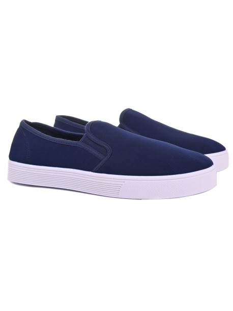 Męskie buty bez sznurowania – niebieskie