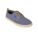 Męskie espadryle ze sznurówkami – niebieskie