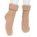 Grube wełniane skarpety w kolorze beżowym