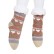 Puszyste, domowe skarpetki w kolorze brązowym