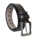 Elegancki męski pasek ze metalową klamrą