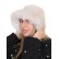 Elegancka damska czapka zimowa w białym kolorze