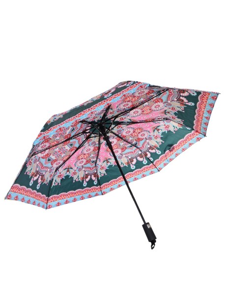 Kolorowy damski parasol w kolorze zielonym