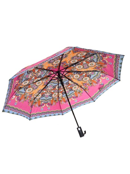 Kolorowy damski parasol w kolorze różowym