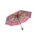 Kolorowy damski parasol w kolorze różowym