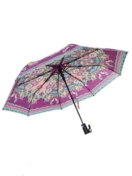 Kolorowy damski parasol w kolorze fioletowym