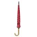 Czerwony damski parasol w grochy