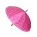 Różowy damski parasol w grochy